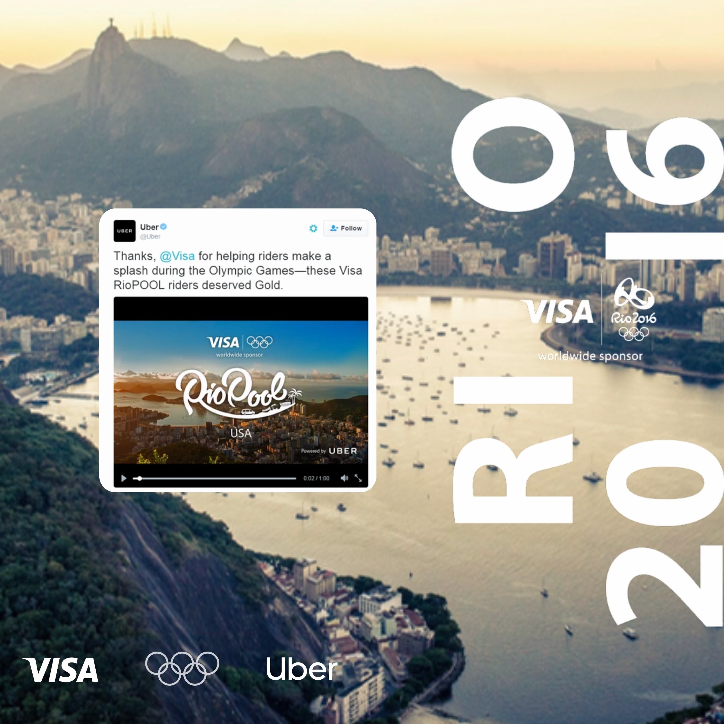 Visa × Uber × Team USA RioPOOL — Rio 2016 Olympic activation